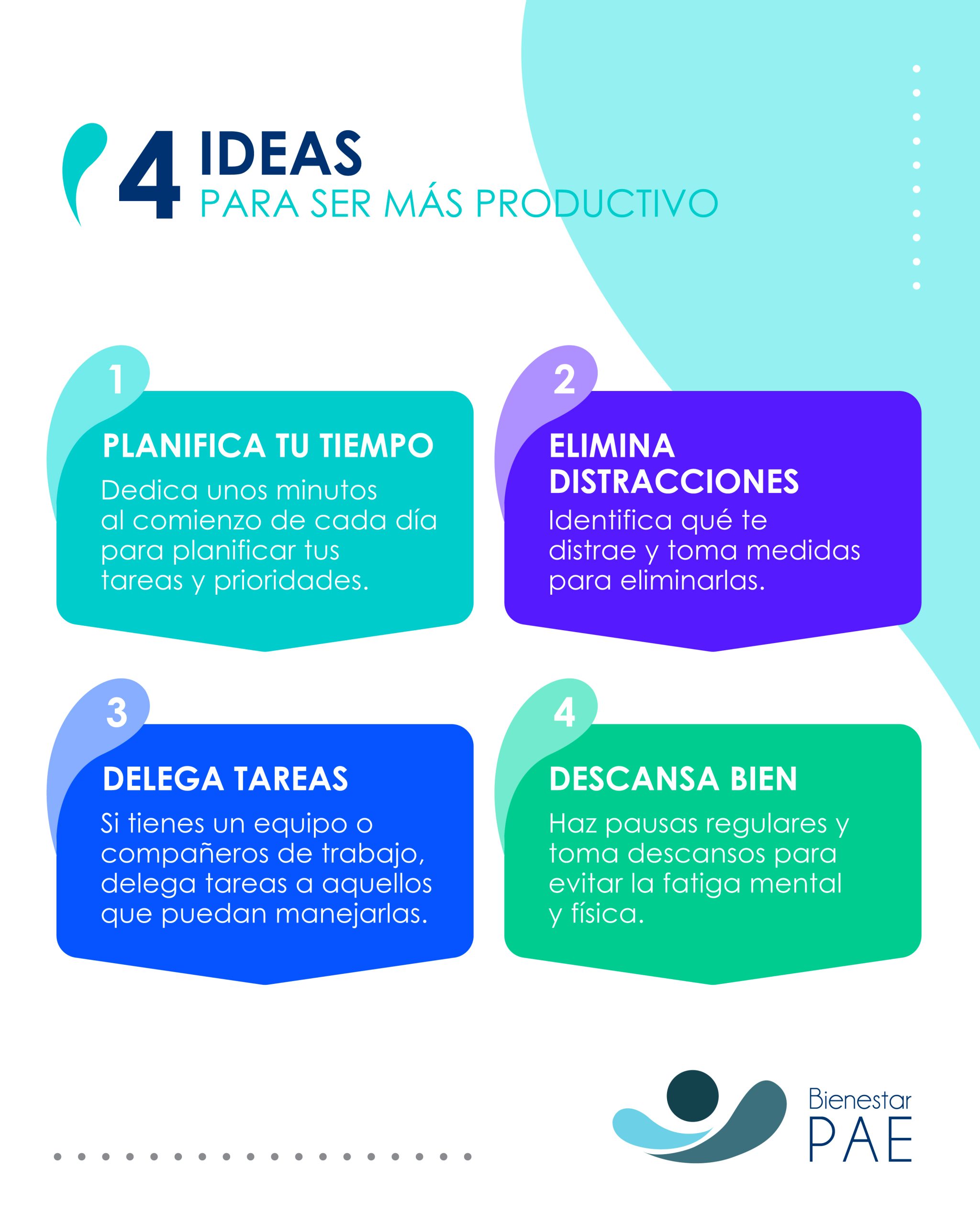 Cuatro ideas para ser más productivo